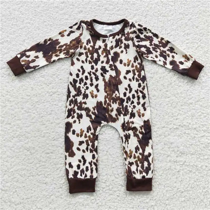 Wholesale Newborn Baby Boy Bamboo Camo Clothing Long Sleeves Zipper Jumpsuit Kids Children Toddler Spring Fall One-piece Romper