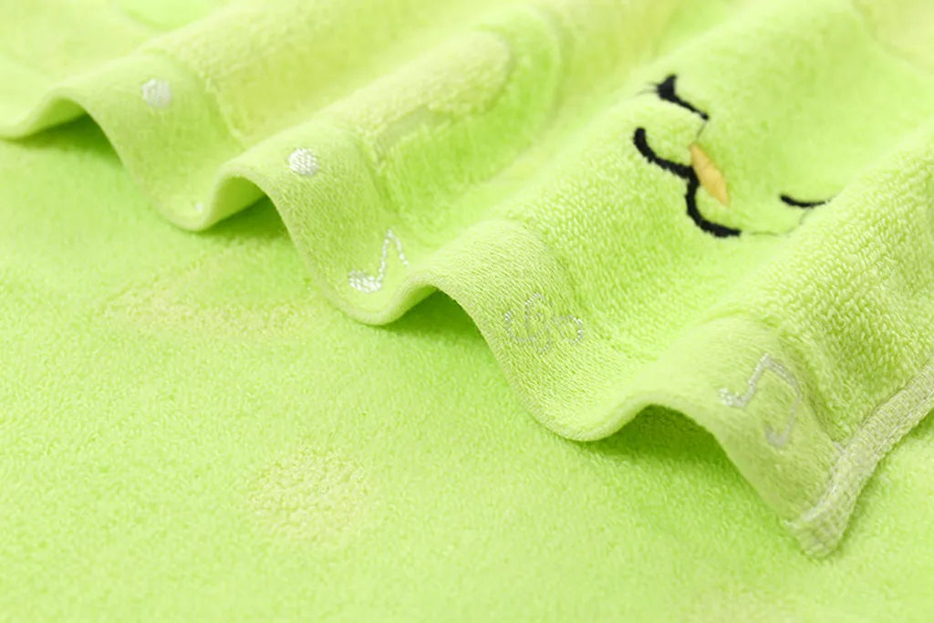 Bamboo fiber adult household soft face towel bath towel Fashion Animal Pattern Soft Towel Quick-dry bath towel Bathroom robes