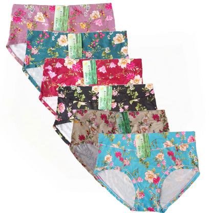 Bamboo Fiber Panties,Plus Sizes Underwear Panties,Women's Panties With Floral Pattern,Mid-waist Women's Briefs,Large Panty Woman