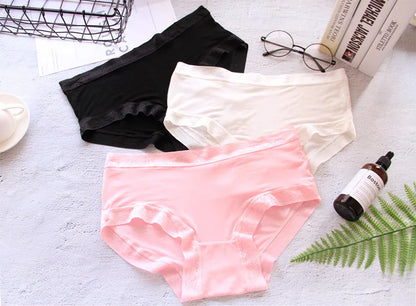 Bamboo underwear women briefs womens cotton panties modal calcinhas bragas sexy lace tangas hot sale brand hipster