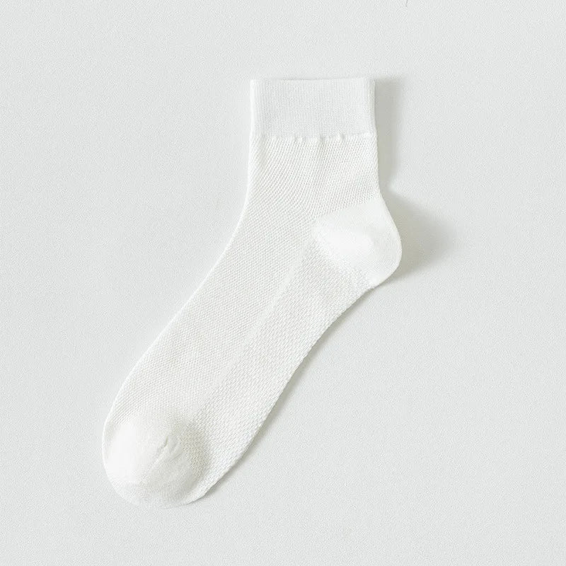 Bamboo Socks Thin Summer Men's Breathable Socks Absorbent Deodorant Bamboo Fiber Mesh Short Sock