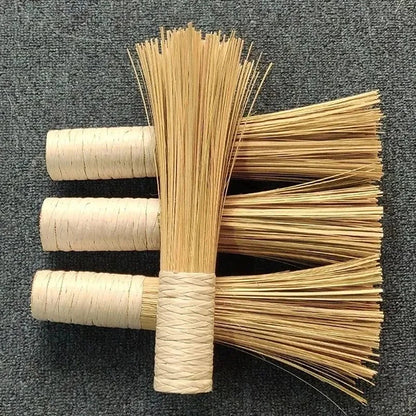 Kitchen Natural Bamboo Pot Washing Brush Bamboo Wok Cleaning Whisk Brush Household Kitchen Clean Tool With Comfortable Handle