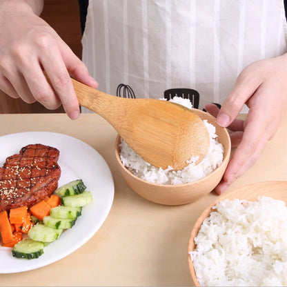 Bamboo Rice Spoon Wooden Kitchen Ladle Tablespoon Kitchen Utensils Tableware