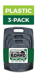 Bamboo Cutting Boards for Kitchen [Set of 3] Wood Cutting Board for Chopping Meat, Vegetables, Fruits, Cheese