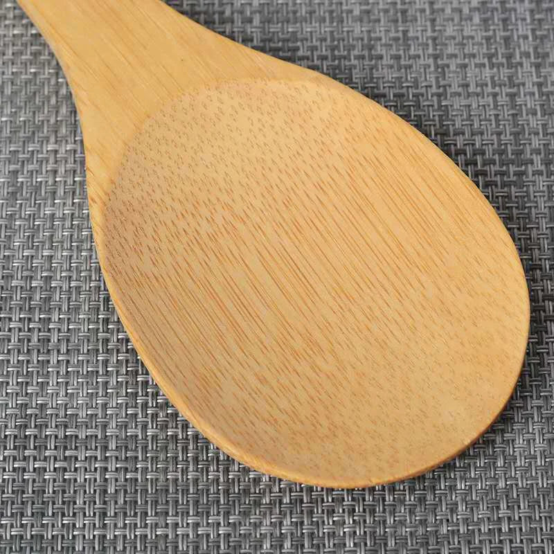 Bamboo Rice Spoon Wooden Kitchen Ladle Tablespoon Kitchen Utensils Tableware