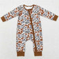 Wholesale Newborn Baby Boy Bamboo Camo Clothing Long Sleeves Zipper Jumpsuit Kids Children Toddler Spring Fall One-piece Romper