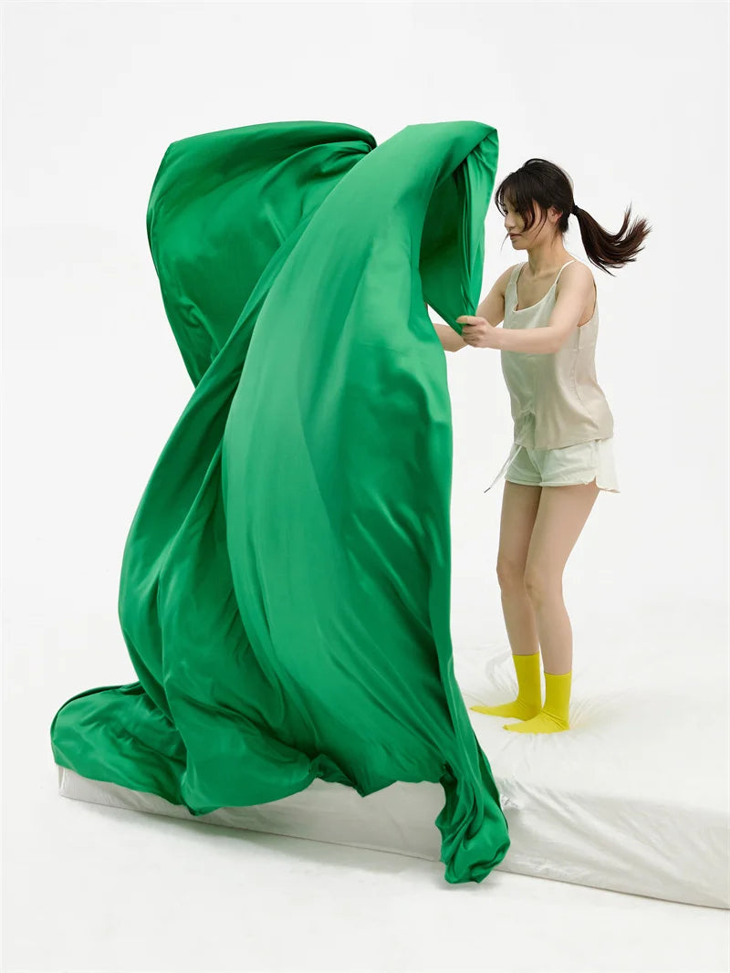 Luxury 100% Bamboo Bed Sheet Set with Fitted Sheets Flat Bedsheet Pillowcase Double Queen King Size Bedding Sets Smooth Silky