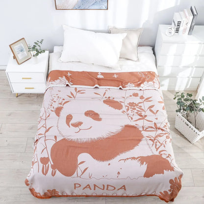 Bamboo Cotton Summer Quilt adult Bedding Blanket Bedspread 150*200 cm 2 Layers Muslin Sleeping Gauze Blanket For Afternoon Nap
