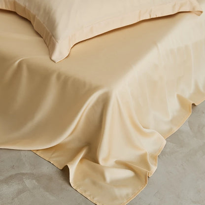 Luxury 100% Bamboo Bed Sheet Set with Fitted Sheets Flat Bedsheet Pillowcase Double Queen King Size Bedding Sets Smooth Silky
