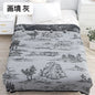 Bamboo Cotton Summer Quilt adult Bedding Blanket Bedspread 150*200 cm 2 Layers Muslin Sleeping Gauze Blanket For Afternoon Nap