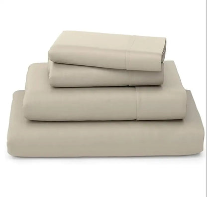 Luxury 100% Bamboo Bed Sheet Set with Fitted Sheets Flat Bedsheet Pillowcase Double Queen King Size Bedding Sets Smooth Silky