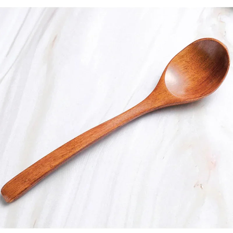 Wooden Spoon Bamboo Kitchen Cooking Utensil Tool Soup Teaspoon Catering for Kicthen Wooden Spoon Bamboo Spoon Dinner Spoon