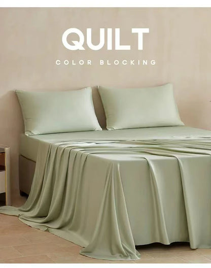 100% Bamboo Fibre Bedsheet Twin Queen King Size Flat Sheet Summer Solid Color Antibacterial Cooling Single And Double Bed Linens