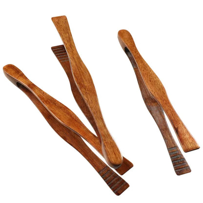 Bamboo Wooden Food Toaster Tongs Natural Bamboo Tongs Tea Clip Kitchen Hotel Bakery Bread Clip Food Clip Kitchen Tongs