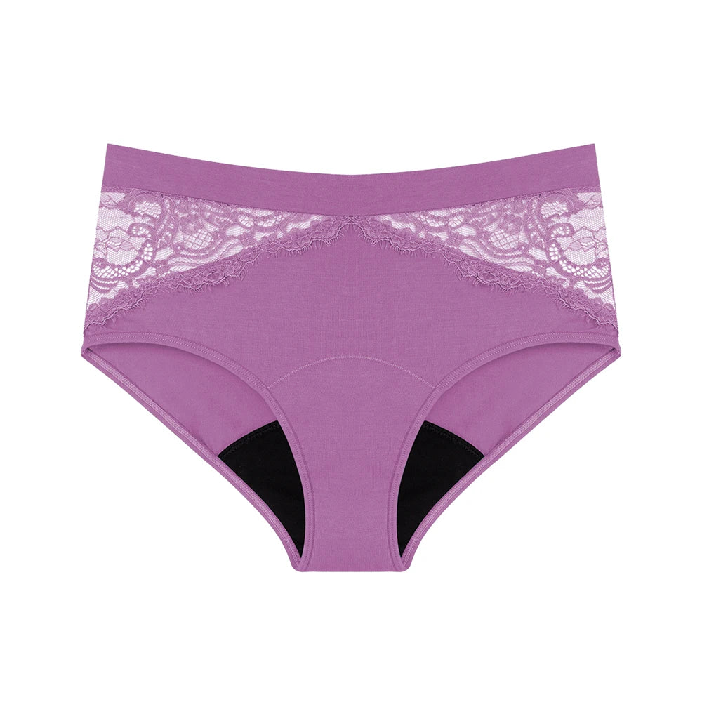 Bamboo Menstruation Panties Women High Waist Breathable Lingerie Leakproof Absorbent Period Briefs Bulk Reusable Underwear