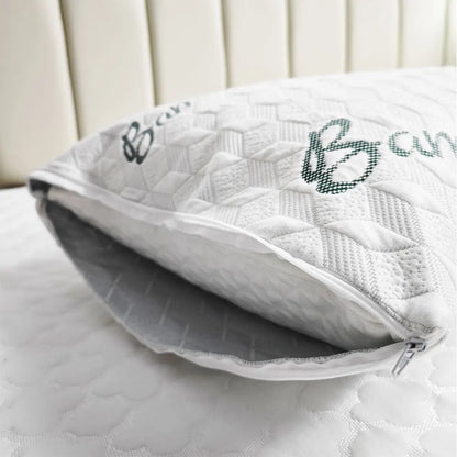 Bamboo Pillow Cover Waterproof Zipper Pillow Protector 48x74cm Bedbug Proof Hotel Home Bed Pillowcases