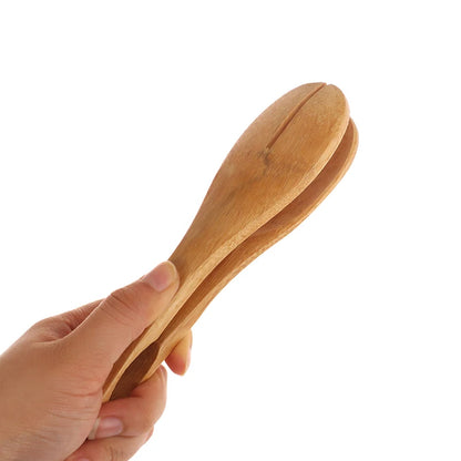 Bamboo Food BBQ Salad Toast Tongs Cake Pastry Tea Clip Clamp Useful Bamboo Cooking Tongs Bread Cake Clip Home Kitchen Tools