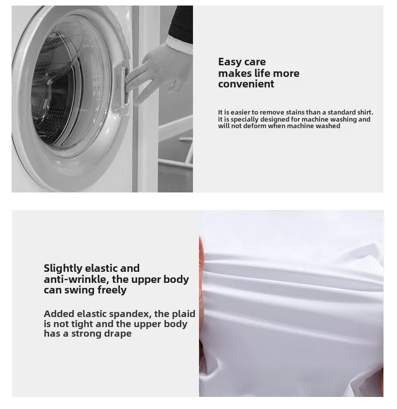 Bamboo Fiber Men Short Stretch Solid Dress Shirts Regular Fit Formal Business Social Camisas Short Sleeve Bamboo Fiber