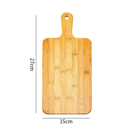 Bamboo Cutting Boards for Kitchen Bamboo Chopping Board with Handles for Pizza Bread Steak Tray Baking Serving Board